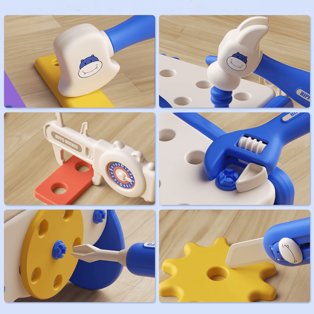 Hippo All - in - one Tool Hub DIY Montessori Tool Box Set - DIYative™