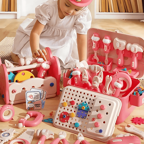 Hippo All - in - one Tool Hub DIY Montessori Tool Box Set - DIYative™