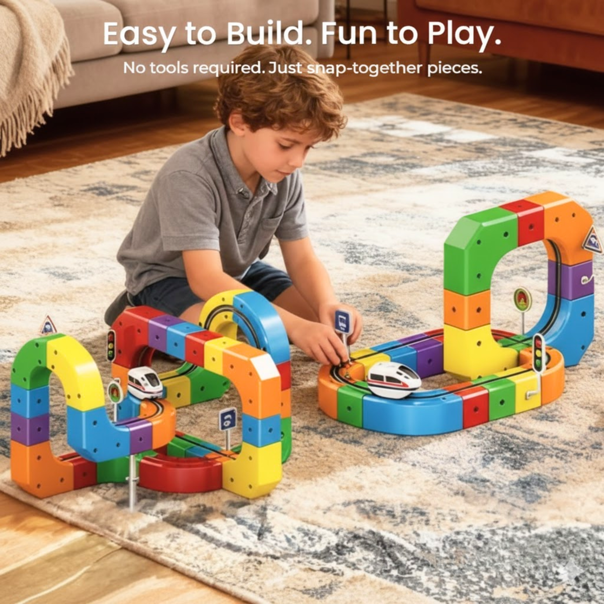 WonderRail™: The Modular 3D Train Track for Curious Little Builders - DIYative™