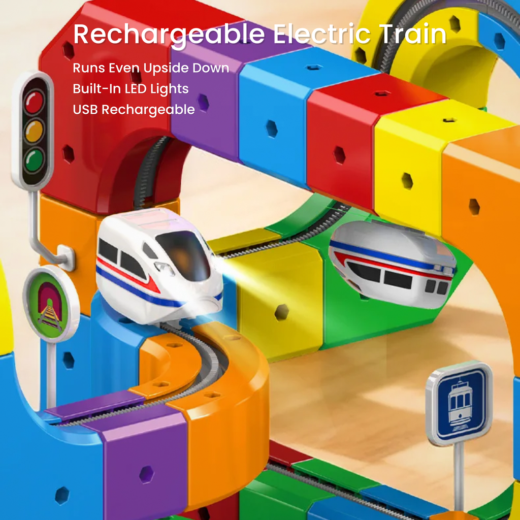 WonderRail™: The Modular 3D Train Track for Curious Little Builders - DIYative™