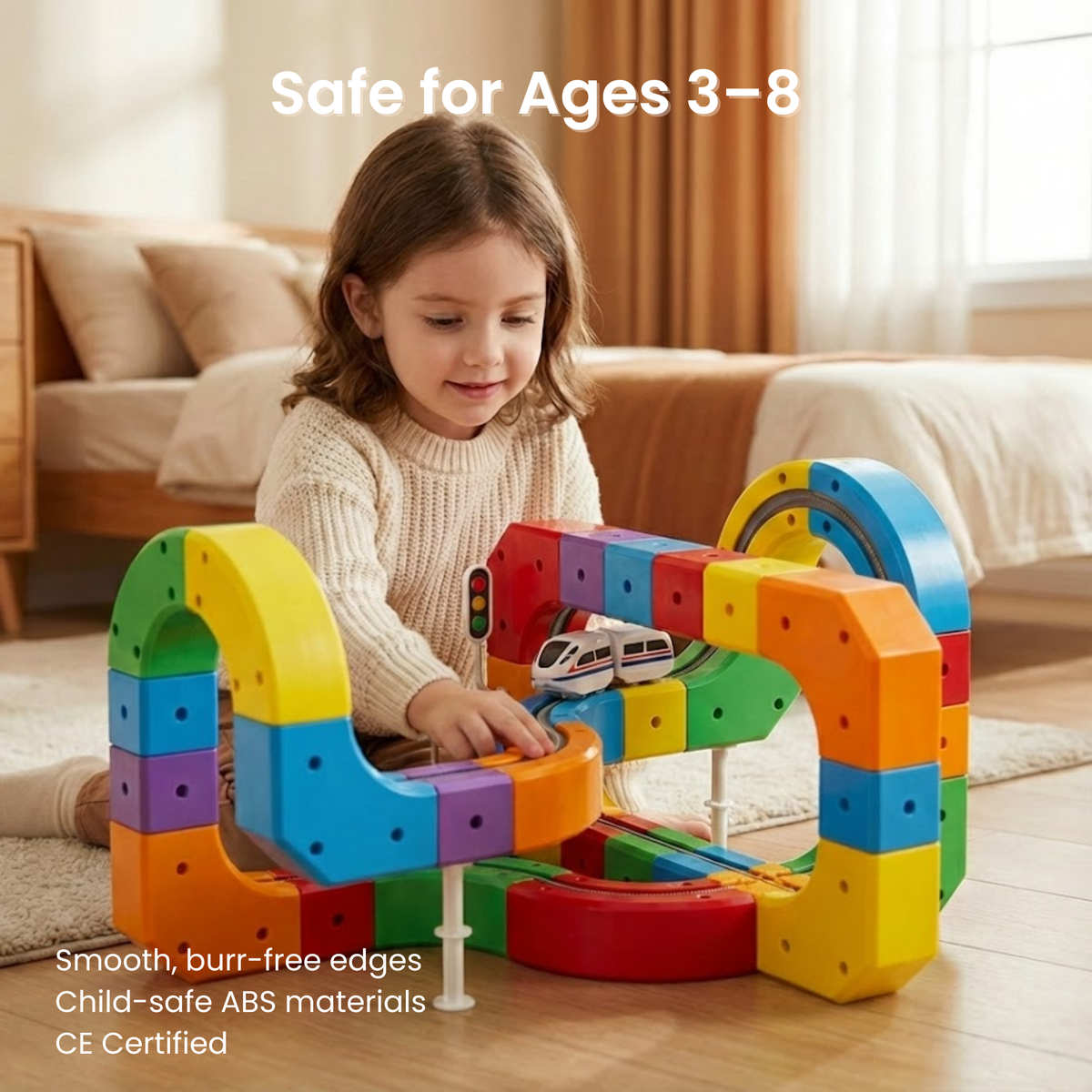 WonderRail™: The Modular 3D Train Track for Curious Little Builders - DIYative™