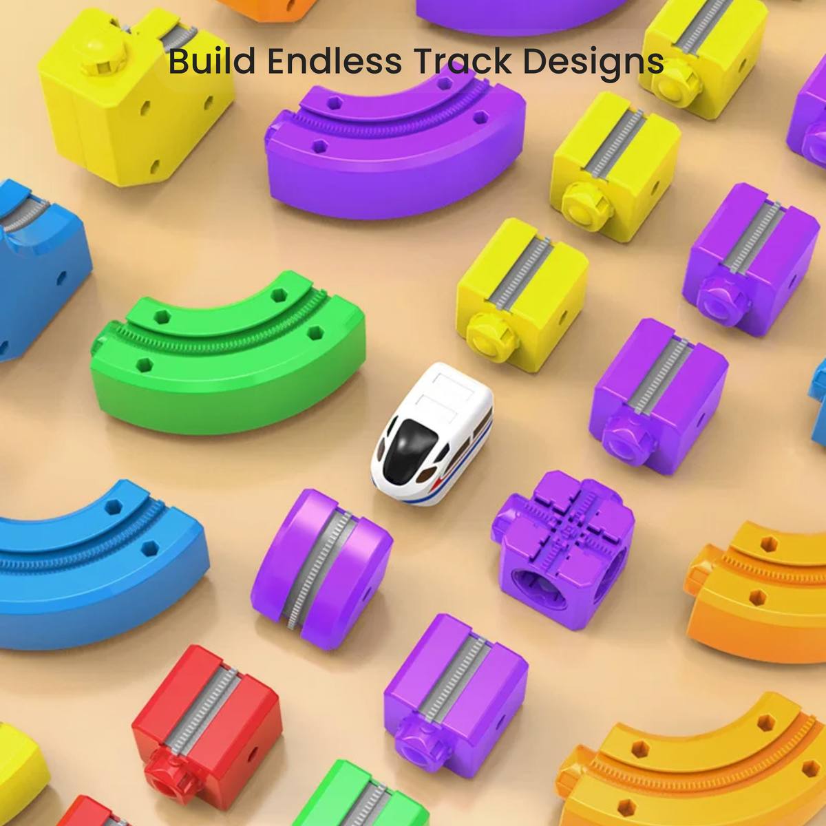 WonderRail™: The Modular 3D Train Track for Curious Little Builders - DIYative™