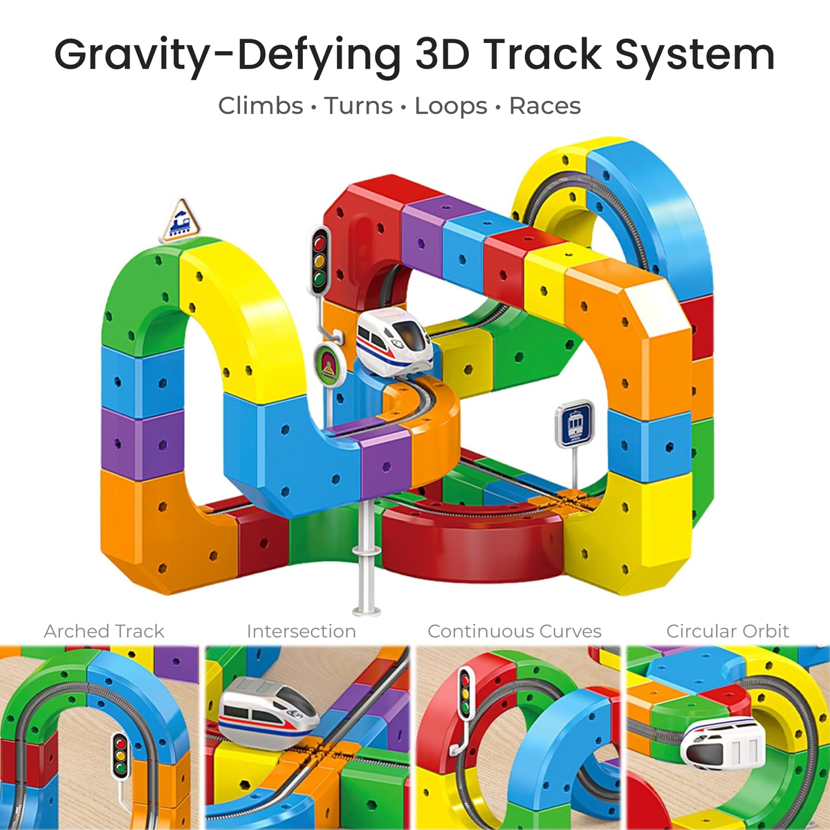 WonderRail™: The Modular 3D Train Track for Curious Little Builders - DIYative™